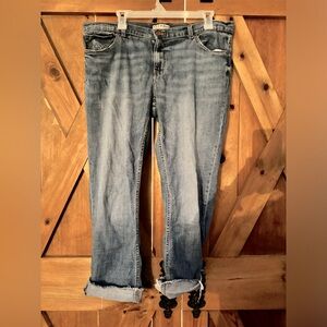 Boyfriend cuffed jeans